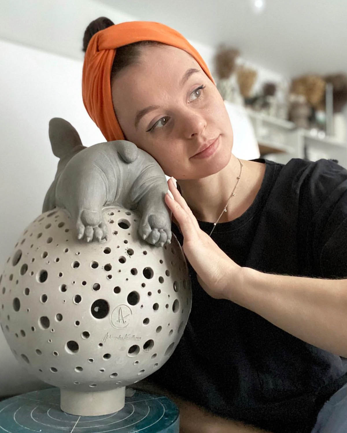 Создание интерьерных тотемных животных из керамики - Кругликова Александра